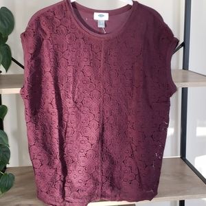 NWOT Old Navy Lace Top